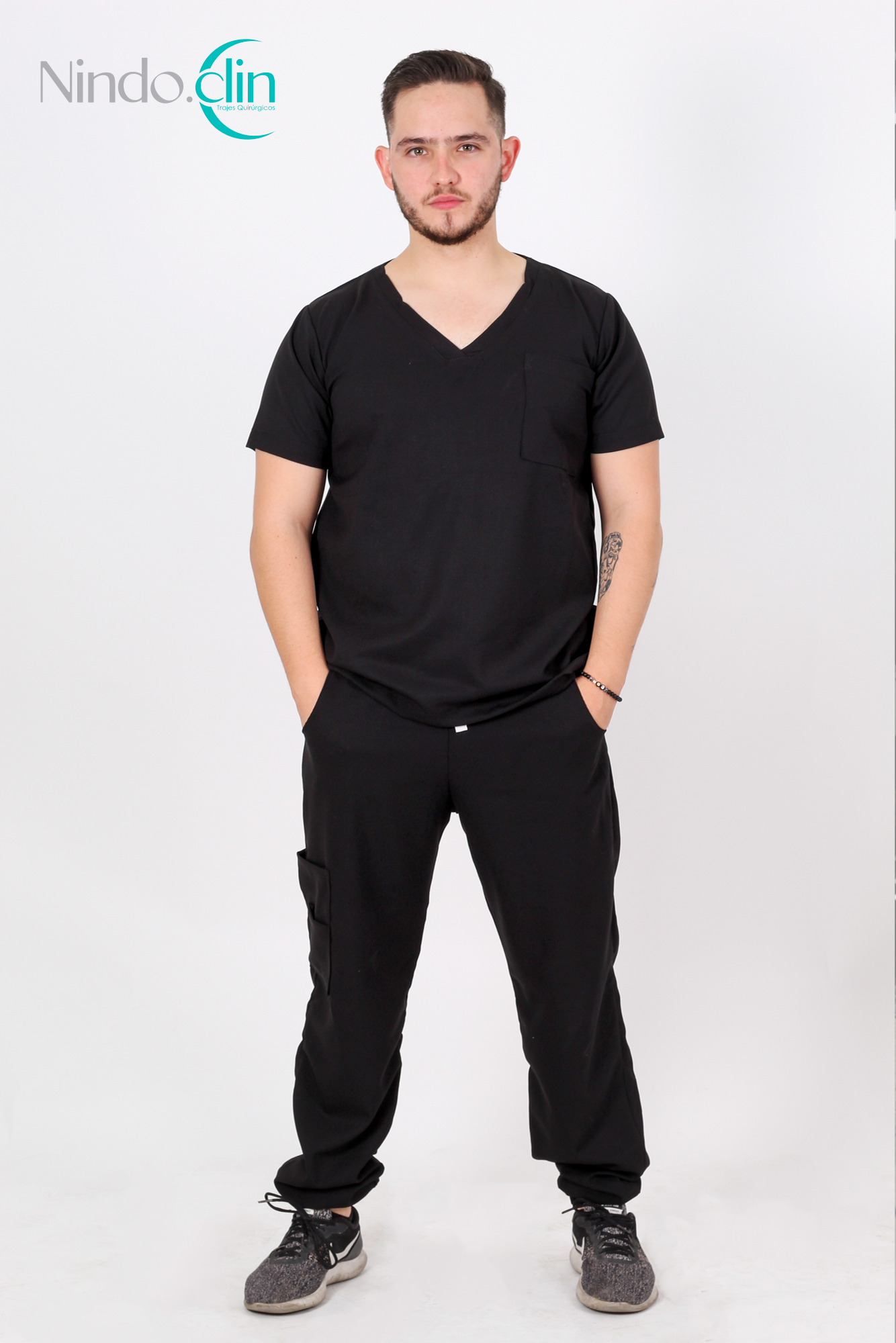 CABALLERO scrub conjunto negro