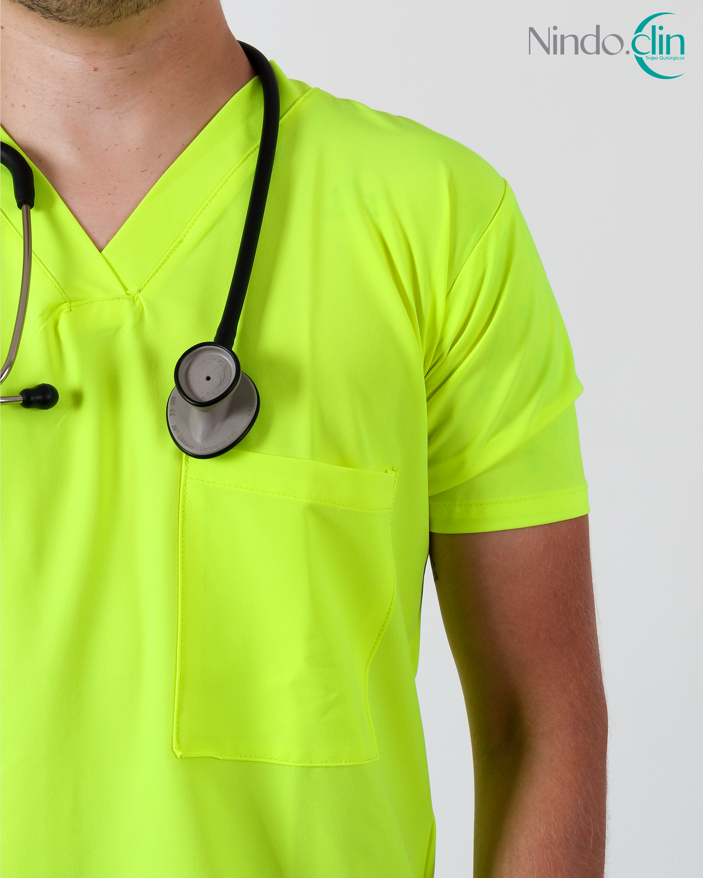 CABALLERO scrub conjunto amarillo neon