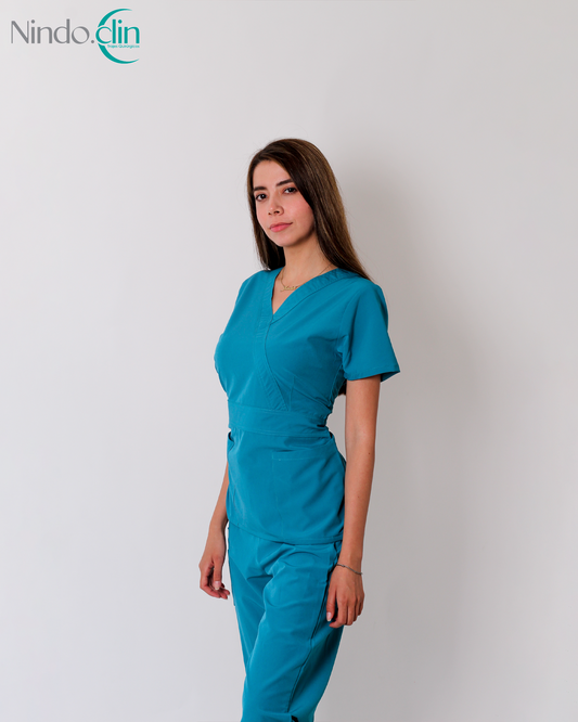 Scrub conjunto azul celeste